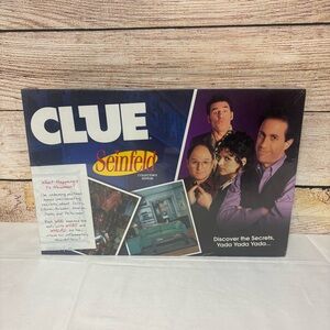 Hasbro Clue Seinfeld Edition Board Game - Blue and Purple New Sealed